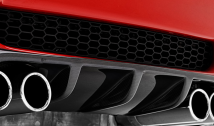 VRS Rear Add-On Diffuser Carbon Fibre1x1 Glossy